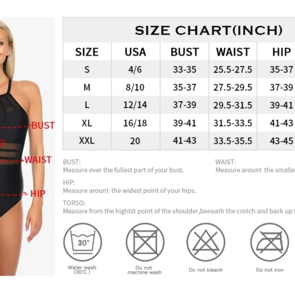 NWT Size L Relleciga One Piece Tummi Control Swimsuit - Picture 11 of 13